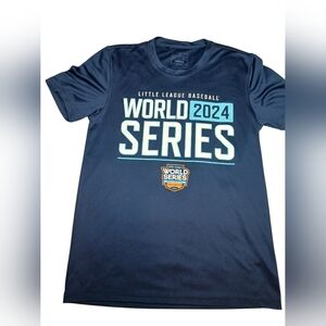 Adidas Little League World Series 2024 T-Shirt Navy Blue Size S